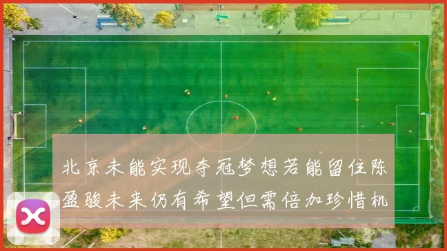 北京未能实现夺冠梦想若能留住陈盈骏未来仍有希望但需倍加珍惜机会